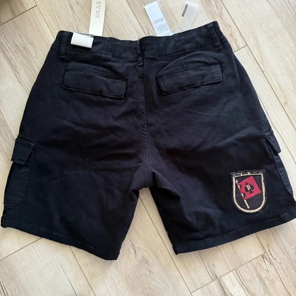 NWT Reason Brand black Shorts Black new Size 30
